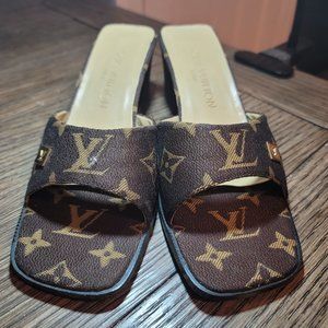 Louis Vuitton Paris Size 7 Cute Slip on Shoes